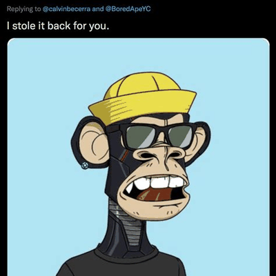 Animated Bored Ape Meme Lab character